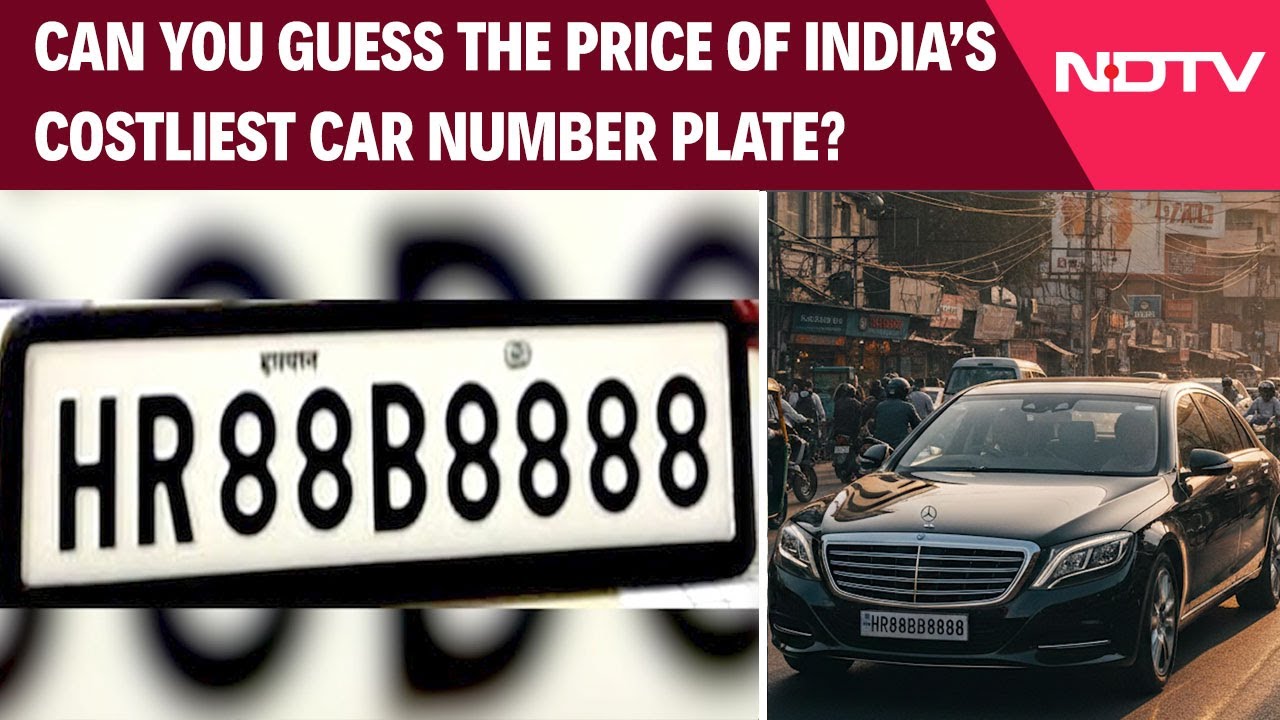 HR88B8888 Becomes India's Costliest Car Registration Number At Rs 1.17 Crore