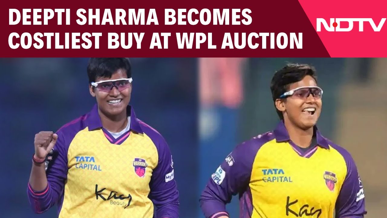 Deepti Sharma Becomes Costliest Buy At WPL Mega Auction