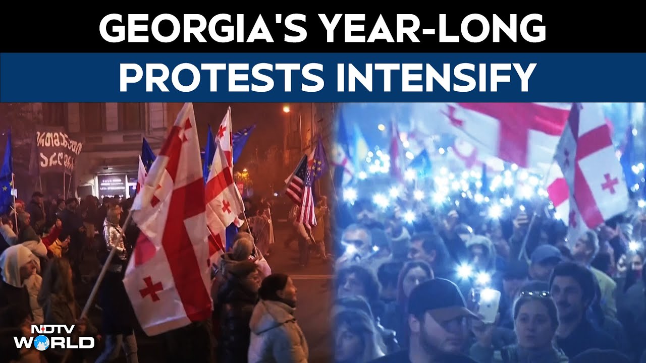 Georgia Protest | Georgia Marks One Year Of Daily Protests As EU Talks Stalled And Crackdown Deepens