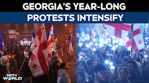 Georgia Protest | Georgia Marks One Year Of Daily Protests As EU Talks Stalled And Crackdown Deepens