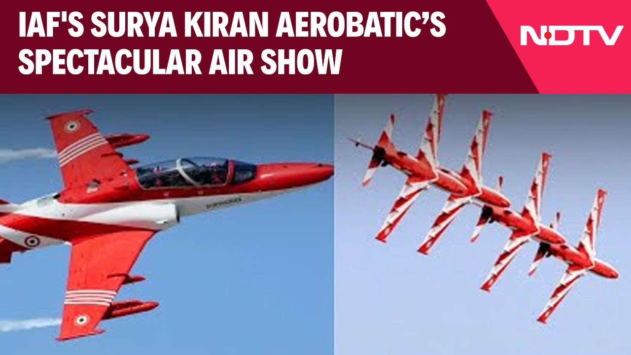 IAF Air Show | IAF's Surya Kiran Aerobatic Holds Spectacular Air Show At 149th Course Convocation