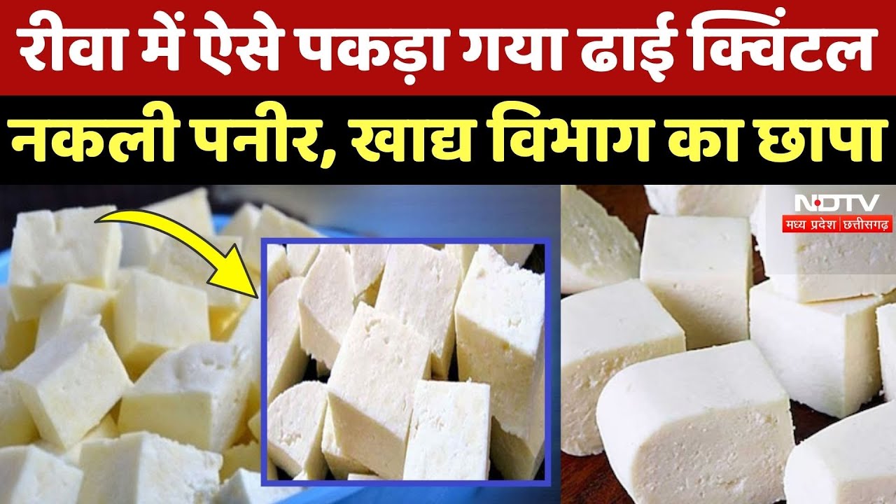 Prayagraj  से Rewa लाई जा रही थी नकली पनीर, ढाई क्विंटल किया गया जब्त | Fake Cheese | MP Top News