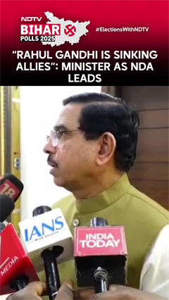 Bihar Results Today |  “Rahul Gandhi Is Sinking Allies”: Minister As NDA Leads