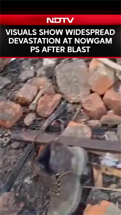 Jammu Kashmir Blast | Visuals Show Widespread Devastation at Nowgam Police Station After Blast