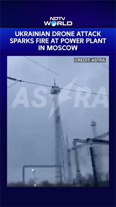 Video: Ukrainian Drone Attack Sparks Fire At Power Plant In Russia's Moscow Region