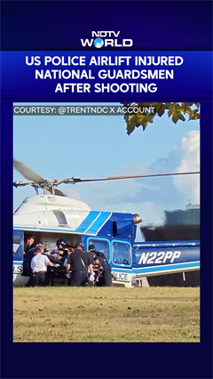 US Park Police Airlift Injured Guardsmen After Washington DC Shooting