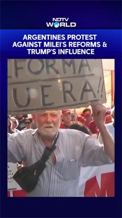 Argentines Protests Against Milei’s Reforms & US President Trump’s Influence