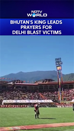 The King Of Bhutan Leads A Prayer For The Victims Of Delhi Blast