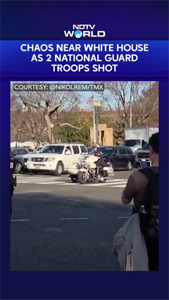 Chaotic Scenes Unfold At The Spot Where 2 National Guard Troops Were Shot