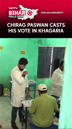Bihar Election Voting | Chirag Paswan Casts His Vote In Khagaria