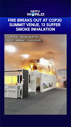 Video: Massive Fire At COP30 Venue In Brazil, Likely Caused By Microwave