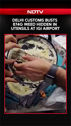 Delhi Customs Busts 874 Grams Of Hydroponic Weed Hidden In Kitchen Utensils At IGI Airport