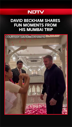 David Beckham In India | From Traditional Welcome To Dal Lessons: Glimpse Of Beckham's Mumbai Trip