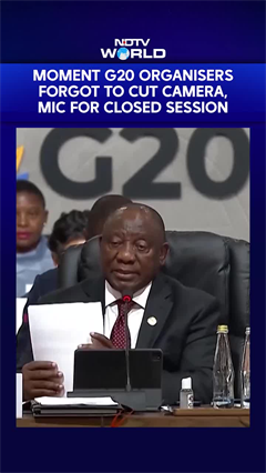 G20 Technical Mishap: Moment Organisers Forgot To Turn Off Mics And Camera For Closed Session