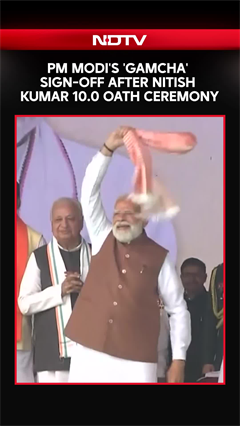 PM Modi's 'Gamcha' Sign-Off After Nitish Kumar 10.0 Oath Ceremony