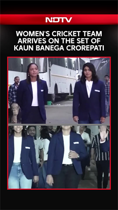 Women's Cricket Team Arrives On The Set Of Kaun Banega Crorepati