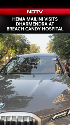 Hema Malini Visits Dharmendra At Breach Candy Hospital, Veteran Actor On Ventilator, Say Sources