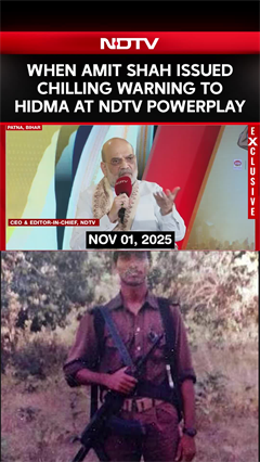 When Amit Shah Issued Chilling Warning To Hidma At NDTV Powerplay