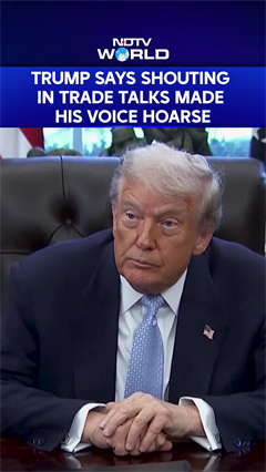 Trump Blames His Hoarse Voice On Shouting At 'Stupid' People In Trade Talks