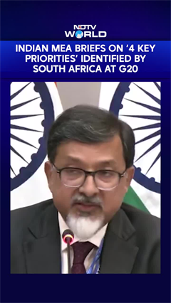 MEA Briefed On India's Role In 'Four Key Priorities' Identified By South Africa At G20 Summit