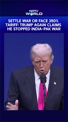 “I Got A Call From…” Trump Again Claims He Stopped India-Pakistan War