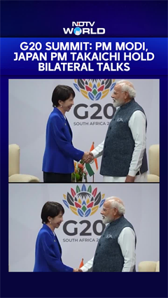 PM Modi Meets Japanese PM Sanae Takaichi On Sidelines Of G20 Summit