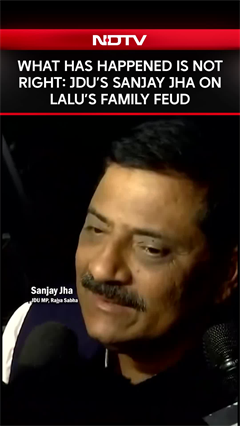 Rohini Acharya News | What Has Happened Is Not Right: JDU's Sanjay Jha On Lalu’s Family Feud