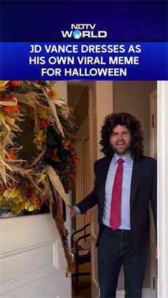 JD Vance | US Vice President JD Vance Dresses As His Own Viral Meme For Halloween