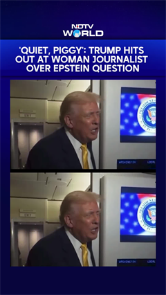 'Quiet, Piggy': Trump Hits Out At Woman Journalist Over Epstein Question