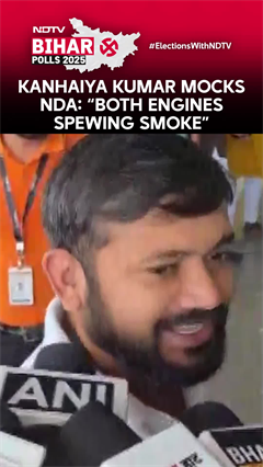 Kanhaiya Kumar Mocks NDA: "Both Engines Spewing Smoke"