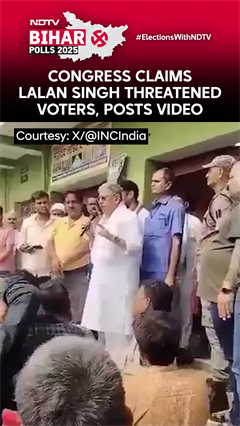 Bihar Elections | Case Against JDU's Lalan Singh Over 'Don't Let Some Leaders Step Out' Video