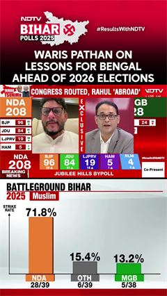 Bihar Elections 2025 | Waris Pathan On Lessons To Learn From Bihar Poll Results For Bengal Elections