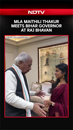 Maithili Thakur Meets Bihar Governor Arif Mohammed At Raj Bhawan, Shares Heartwarming Video