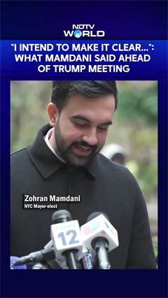 "I Intend To Make It Clear...": What Mamdani Said Ahead Of Trump Meeting