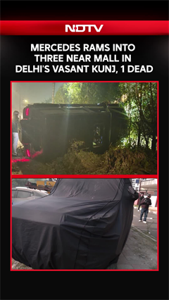 Mercedes Accident | Mercedes Rams Into Three Near Mall In Delhi's Vasant Kunj, 1 Dead