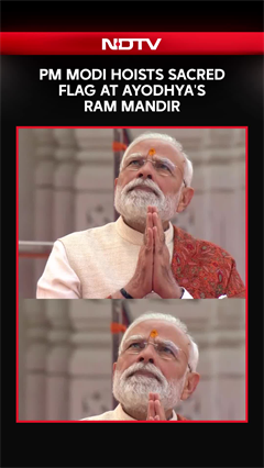 PM Modi Ram Mandir | PM Modi Hoists Sacred Flag At Ayodhya's Ram Temple