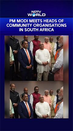 Video: PM Modi In South Africa | PM Modi Meets Heads Of Community Organisations In Johannesburg