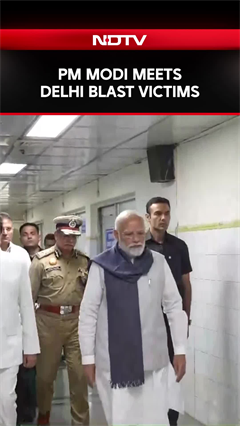 PM Modi Meets Victims Of The Delhi Suicide Blast.