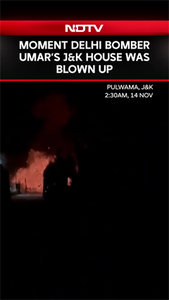 Moment Delhi Bomber Umar’s House Was Blown Up In J&K's Pulwama