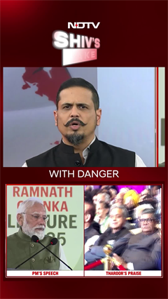 Video : Shashi Tharoor's 'Open Embrace' of PM Modi Fuels Congress Split Fears After Bihar Defeat