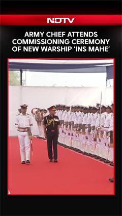 Army Chief Gen Upendra Dwivedi Attends Commissioning Ceremony Of New Warship ‘INS Mahe’