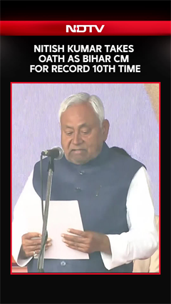 Nitish Kumar Takes Oath As Bihar CM For Record 10th Time