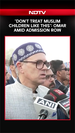 "Don't Treat Muslim Children Like This": Omar Abdullah Amid Admission Row