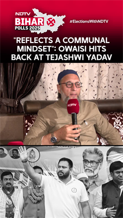 "Reflects A Communal Mindset": Owaisi Hits Back At Tejashwi Yadav