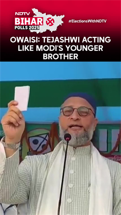 Owaisi: Tejashwi Acting Like Modi's Younger Brother, Spreading Hatred
