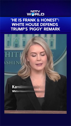 "Trump Is Honest & Frank": White House Defends Trump Calling A Female Reporter 'Piggy'