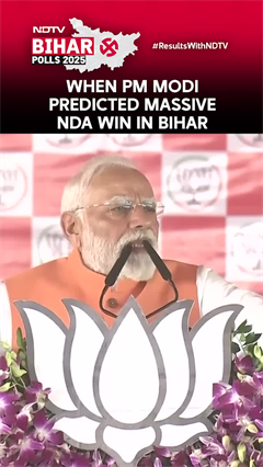 Bihar Poll Results 2025 | When PM Modi Predicted Massive NDA Win In Bihar