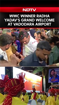 ICC WWC | Radha Yadav Receives Warm Welcome At Vadodara Airport After Women's World Cup Win
