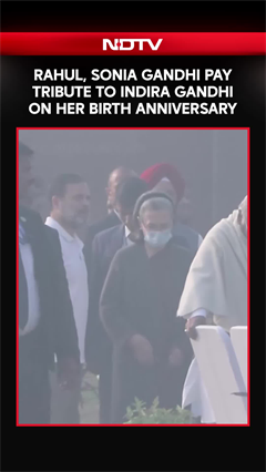 Congress Pays Tribute To Indira Gandhi On Her Birth Anniversary