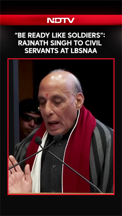 Rajnath Singh News | “Be Ready Like Soldiers”: Rajnath Singh To Civil Servants At LBSNAA